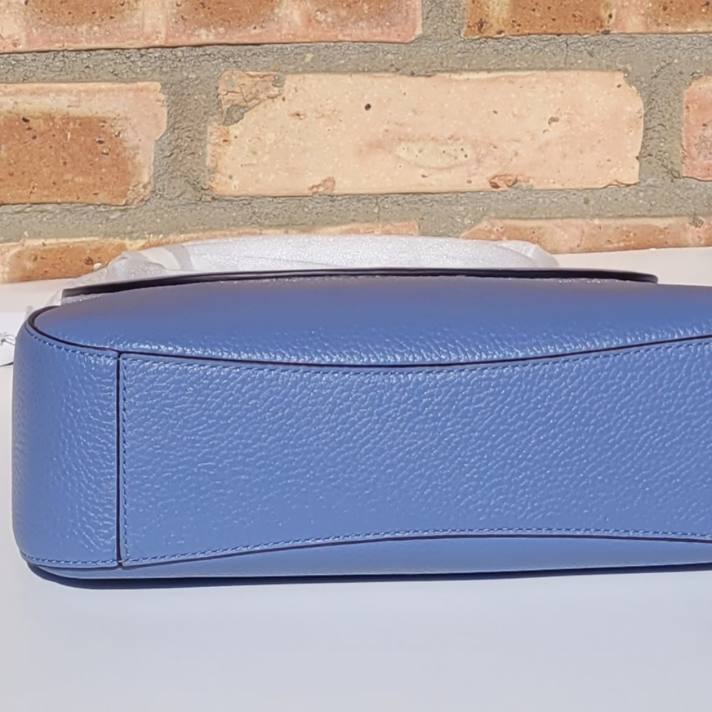 NWT Kate Spade New York Monica Flip Crossbody Bag in Thunderstorm Light Blue - Picture 5 of 11